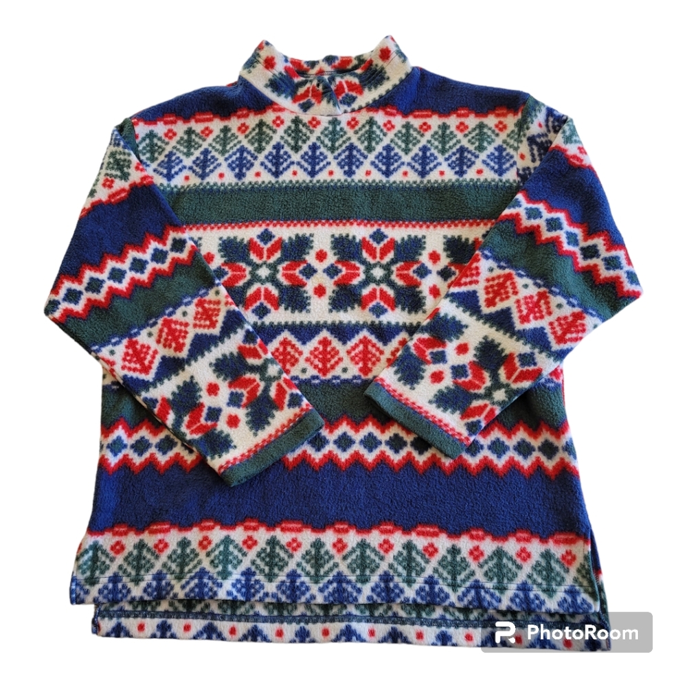 Lavon Women's Large Long Sleeve Christmas Pullover Sweater Shirt